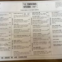 Menu  at The Conscious Kitchen - Kloof St in Cape Town