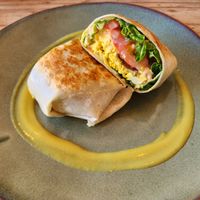 Breakfast wrap at The Conscious Kitchen - Kloof St in Cape Town