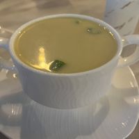 vegan sweetcorn soup  at Wok Your Way in Dartmouth