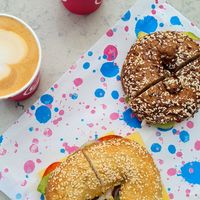 Yummy bagels at Okja - Camps Bay in Cape Town