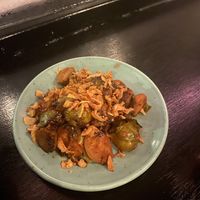 Brussels sprouts with misoglaze  at Superkelly in Ghent