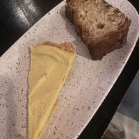 Dessert of the day: lemon pie and apple cake  at Superkelly in Ghent