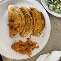 Tacos barbacoa with eggplant (berenjena) at El Sabor de Anita - Maybe closed in Guadalajara