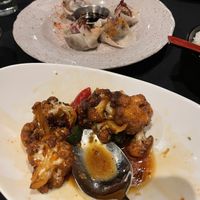 Crispy cauliflower was a favorite at the table (meaning I didn’t get much lol); eggplant dumplings were not (meaning I didn’t want much)  at Jujube in Chapel Hill