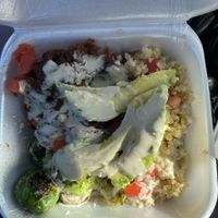 Jackfruit quinoa bowl with tahini dressing  at Screaming Vegan in Roanoke