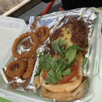 Chili cheese burger  at Screaming Vegan in Roanoke