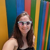 Obviously had to take a selfie with the really cool fence at Screaming Vegan in Roanoke