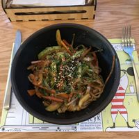 Pad thai wok with tofu at Mr Kale in Gran Canaria