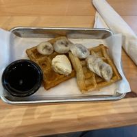 Did someone say vegan waffles!!! at Rattlesnake Cafe in Broken Arrow
