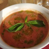 Garbanzo with watermelon  at La Salsa in La Gomera