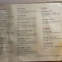 Menu at Maidens Lane in Katherine East