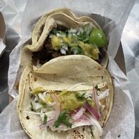 Ordered four different tacos but forgot to take a pic of them all before we ate (they were too yummy to wait)  at Succulent Vegan Tacos in Nashville