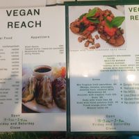 Menu at Reach Plant Based Kitchen in Phuket