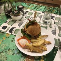 Really nice Burger  at Reach Plant Based Kitchen in Phuket