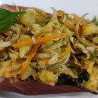 Banana salad at Reach Plant Based Kitchen in Phuket