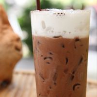 Chocolate gelado at Lino Café in Itupeva