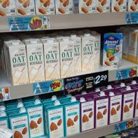 Plant based milks at Trader Joe's in Boston