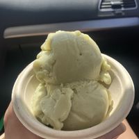 Vegan matcha   at Treats in Nevada City