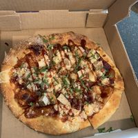 BBQ Chicken Pizza at Fatty Vegan in Ventura