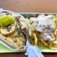 Stalag 13 With Animal Style Chips  at Fatty Vegan in Ventura