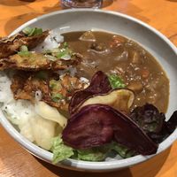 Tempura curry  at Ramen Ria  in Christchurch