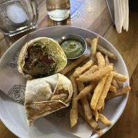 Vegan burrito  at Eat Street in Santa Teresa