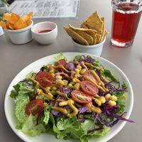 Fresh salad that goes with the Mexican lasagna  at YuA Restaurante in Cuenca