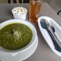 Spinach soup at YuA Restaurante in Cuenca