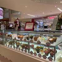 vegan option signage at Petite Bakery in Edmonton