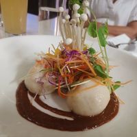 Steamed sticky rice dumplings at Salsa Bar and Grill in Port Douglas