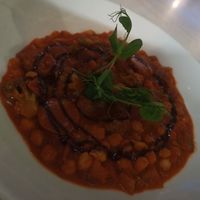 Chickpea and roasted vegetable stew with Kepfler potatoes at Salsa Bar and Grill in Port Douglas
