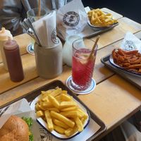 Vegan and gf burger (left), the other 2 are non vegan  at Ruff's Burger - Glockenbach in Munich