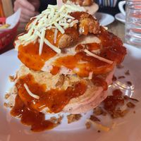 Vegan stack  at Cafe Chambers in Canterbury