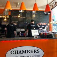 American style at Cafe Chambers in Canterbury