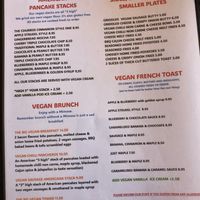 The menu at Cafe Chambers in Canterbury