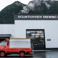 outside, aptly named at Mountainview Brewing in Hope