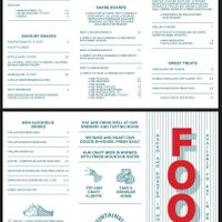 the menu with vegan items clearly marked  at Mountainview Brewing in Hope