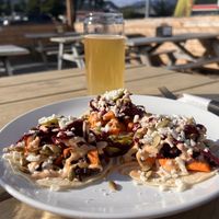 Vegan tacos  at Mountainview Brewing in Hope