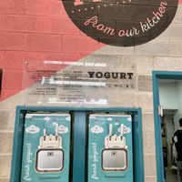 Yogurt machines  at Leggenda - Downtown in Haifa