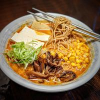 Curry Ramen with Fresh Tofu (since the fried tofu wouldn't be vegan) at Modu Ramen in Jacksonville