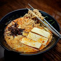 Vegetable Ramen (with Fresh Tofu because they otherwise fry the tofu in the same oil as the animals) at Modu Ramen in Jacksonville