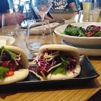 Sticky bao buns at east in Auckland