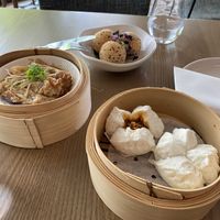 various choices from the limited Yum Cha menu   at east in Auckland