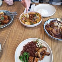 Eggplant, Malaysian curry, tofu.  at east in Auckland