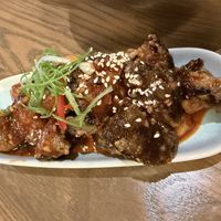 Ginger caramelised bang bang shiitake mushrooms  at east in Auckland