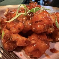 Gochujang cauliflower, spring onion, sesame seed  at east in Auckland