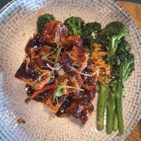 Carmelised black pepper tofu at east in Auckland