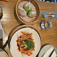 Dumplings and rice noodles at east in Auckland