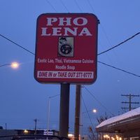 Sign at Pho Lena in Anchorage