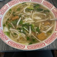 Vegetarian pho after I mixed it up and started eating at Pho Lena in Anchorage